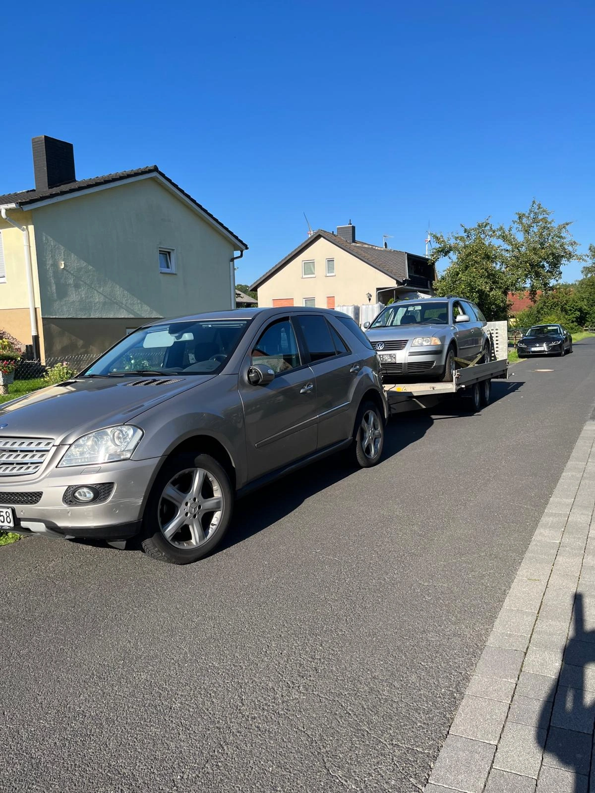 Fahrzeugtransport auf Trailer